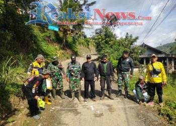 Peltu Andi Danpos Bantargadung Koramil 2203/Warungkiara Turun Langsung, Sosialisasi dan Tinjau Lokasi Karya Bhakti Kodim 0622 di Bojonggaling