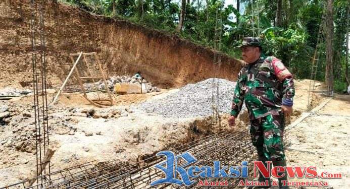 Sertu Ian Babinsa Bojonggaling Koramil 2203/Warungkiara Laksanakan Monitoring Pembangunan Koperasi Desa/Kelurahan Merah Putih (KDKMP)