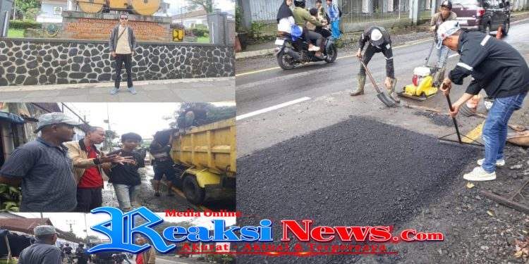 Proyek tambal sulam Jalan rusak di sepanjang Jalan pelabuhan 2 lembursitu – pangleseran diduga asal – asalan dan akal – akalan. Paul DPP PWSI : proyek tak pasang papan nama pasti terindikasi Korupsi