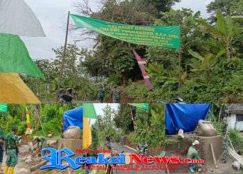 TMMD 127 Sukabumi Hampir Rampung, Pembuatan Prasasti Titik Nol Jadi Penanda Sejarah
