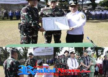 Resmi Ditutup Danrem 061/SK, TMMD Ke-127 Hadirkan Infrastruktur Baru untuk Warga parakanlima