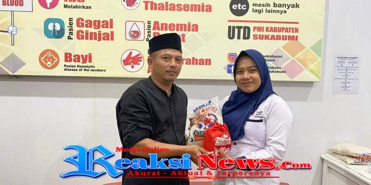 400 Paket Beras dan Minyak Goreng di Siapkan PMI Sukabumi untuk Pendonor Darah di Bulan Ramadan