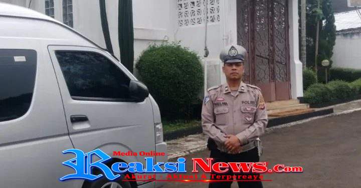 Minggu Kasih. Polsek Baros laksanakan pengamanan Minggu pagi