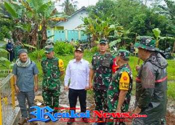 Tim WASEV Mabesad Tinjau Progres TMMD Ke-127 Kodim 0607/Kota Sukabumi di Desa Parakanlima
