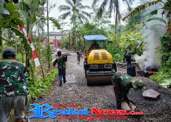 Dari Jalan Tanah Jadi Hotmix, TMMD Kodim 0607 Sukabumi Hadirkan Harapan Baru Warga Parakanlima
