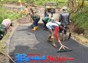 Akses Warga Makin Lancar, TMMD Ke-127 Hotmix Jalan 300 Meter di Parakanlima