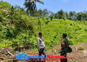 Babinsa Bantargadung Serka Didik Susanto Koramil 2203/Warungkiara Dampingi Survei Pergeseran Tanah dan Penyaluran Bantuan Kontrakan untuk Warga Cijambe