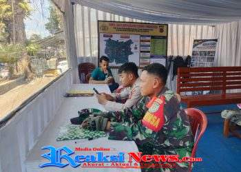 Serka Didik Susanto Koramil 2203/Warungkiara Laksanakan Siaga di Pos Pam Idul Fitri Kecamatan Warungkiara