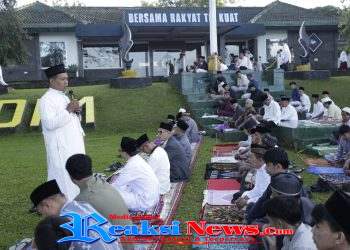 Hangat dan Penuh Khidmat, Dandim 0607 Sukabumi Gelar Sholat Idul Fitri Bersama Warga