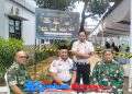 Personel Koramil 2203/ Warungkiara Siaga Amankan Hari Pertama Idul Fitri di Lapas Warungkiara