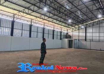 Pasca Libur Idul Fitri, Babinsa Mangunjaya Serka Slamet Koramil 2203/Warungkiara Tinjau Pembangunan Koperasi Merah Putih