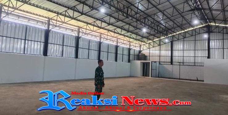 Pasca Libur Idul Fitri, Babinsa Mangunjaya Serka Slamet Koramil 2203/Warungkiara Tinjau Pembangunan Koperasi Merah Putih