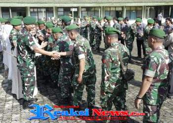 Kebersamaan Tanpa Sekat, Kodim 0607/Kota Sukabumi Gelar Halal Bihalal Penuh Kekeluargaan