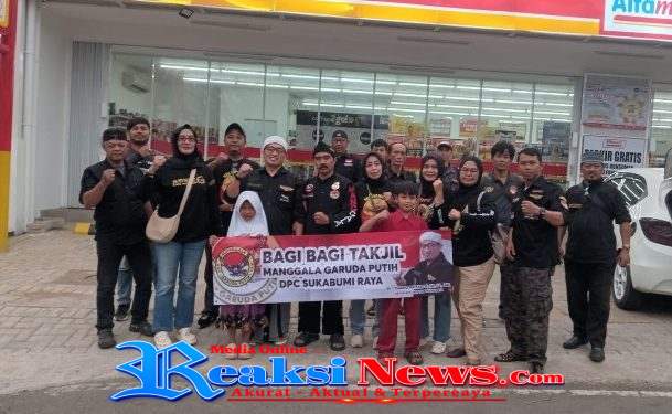 Manggala Garuda Putih DPC Kota Sukabumi Bagikan 500 Takjil dan Gelar Buka Bersama