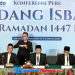 Kemendag Gelar Sidang Isbat, Penetapan Idulfitri 1447 Hijriah Jatuh Hari Sabtu 21 Maret