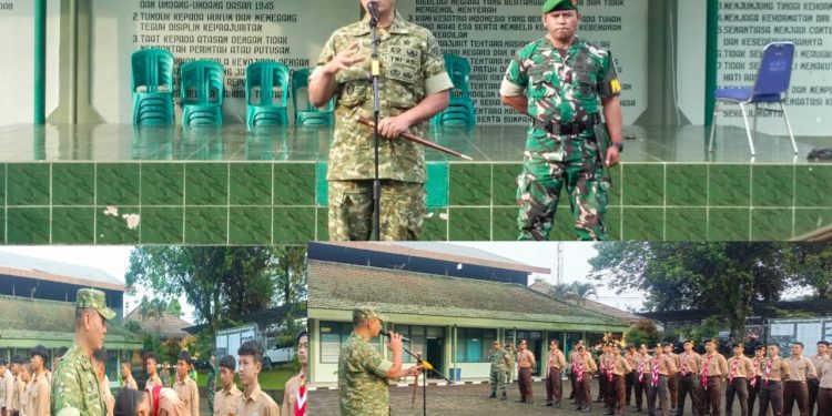Pembinaan Korp Kadet 2026 Dimulai, Dandim 0607/Kota Sukabumi Lepas 40 Peserta Terpilih