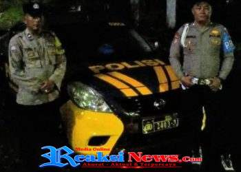 Patroli malam minggu, Polsek Baros Antisipasi Gangguan Kamtibmas