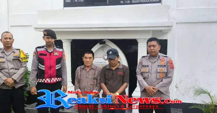 Minggu Kasih, Polsek Baros hadir laksanakan pengamanan giat rutin Gereja Sidang Kristus