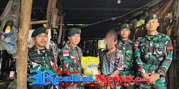 Rebut Hati Masyarakat, Satgas Pamtas Yonarhanud 2 Kostrad Terima 1 Pucuk Senjata Api
