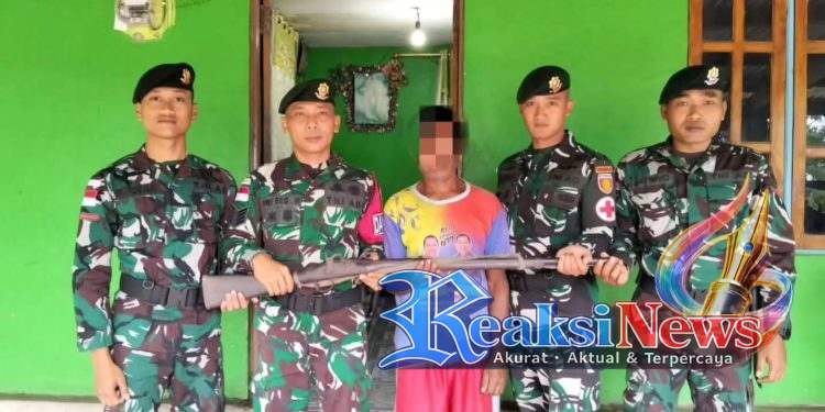 Yonarmed 12 Kostrad Perkuat Stabilitas Perbatasan, Senjata Springfield Diserahkan Sukarela