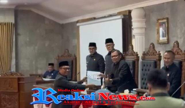 DPRD Kota Sukabumi Gelar Paripurna, Tentang Persetujuan Terhadap Keterangan Laporan Pertanggung Jawaban Wali Kota Sukabumi Tahun Anggaran 2025