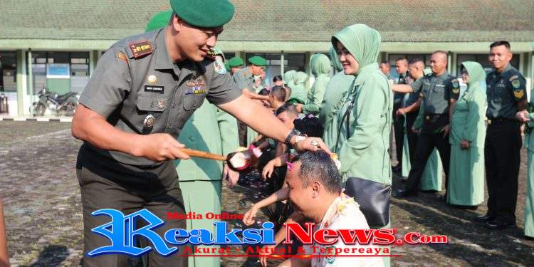 Momen Corp Raport Kenaikan Pangkat, 29 Personel Kodim 0607/Kota Sukabumi di Warnai Mandi Kembang 7 Rupa