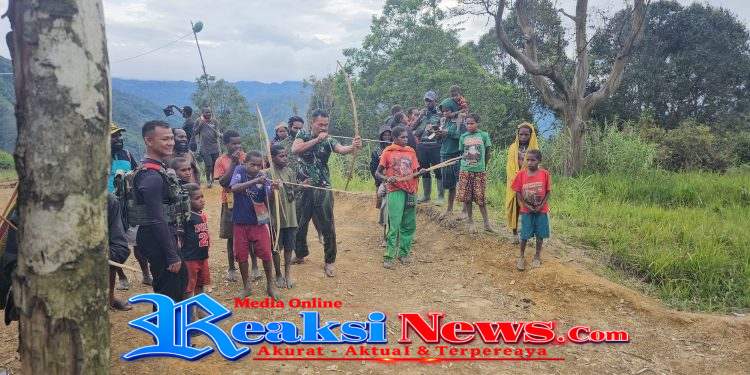 Melestarikan Budaya Berburu, Satgas Yonif 113/JS Gelar Perlombaan Memanah di Kendetapa