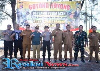 Gotong Royong Bersama Kapolda Aceh, Sukseskan Gerakan Indonesia Asri