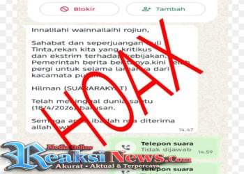 Klarifikasi Resmi: Beredar Isu Kematian Hilman Suararakyat, Dipastikan Hoaks, Masyarakat Diminta Waspada Penipuan