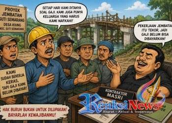 Upah Tak Kunjung Cair, Buruh Jembatan Sepungut Minta Keadilan