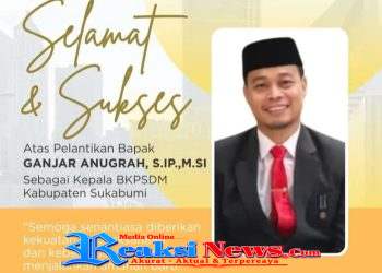 Ganjar Anugrah,.S.IP.,M.Si Resmi Dilantik Sebagai Kepala BKPSDM Kabupaten Sukabumi, Memperkuat Struktur Birokrasi