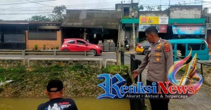 Curah Hujan Tinggi, Polsek Baros Siaga Patroli Siaga Banjir Antisipasi Luapan Sungai Cisuda
