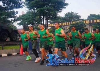 Divif 1 Kostrad Lari 5K, Kobarkan Semangat Prajurit Jaga Fisik dan Disiplin