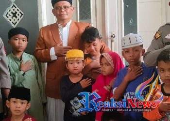 Jum’at Berkah Polsek Baros Salurkan Bantuan Sembako ke Pondok Yatim Baitul Hamdi