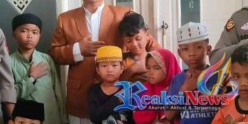 Jum’at Berkah Polsek Baros Salurkan Bantuan Sembako ke Pondok Yatim Baitul Hamdi