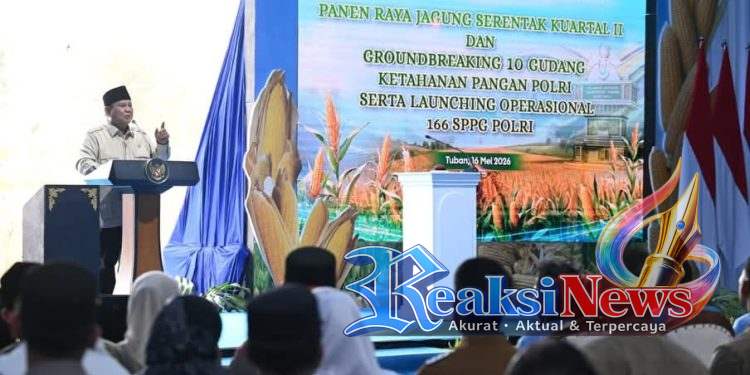 Dari Tuban, Presiden Prabowo Groundbreaking 10 Gudang Pangan Polri dan Luncurkan 166 SPPG
