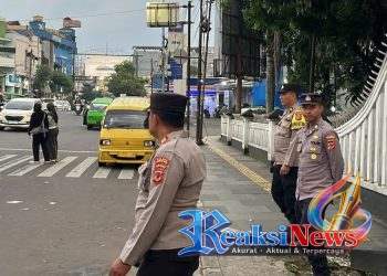 Pengamanan Nobar Polsek Baros Antisipasi Bobotoh Pawai Merayakan Kemenangan Persib