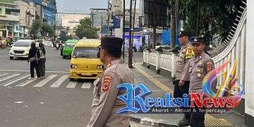 Pengamanan Nobar Polsek Baros Antisipasi Bobotoh Pawai Merayakan Kemenangan Persib