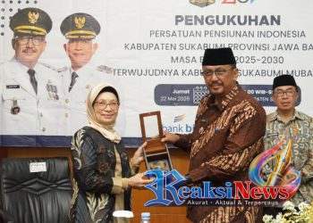 Bupati Kukuhkan Pengurus Persatuan Pensiunan Indonesia Kab Sukabumi Masa Bakti 2025-2030