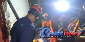 Pekerja Bangunan Tertimpa Runtuhan Tembok, DPKP Berhasil Melakukan Evakuasi Korban