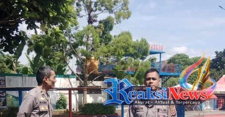 Patroli obyek wisata, Polsek Baros Monitoring dan sampaikan pesan Kamtibmas