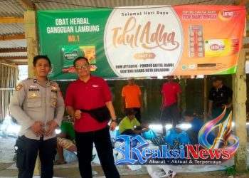 Menjalin Sinergi dan Kedekatan dengan Masyarakat di Hari Raya Idul Adha 1447 H / 2026 M. Polsek Baros Monitoring Kurban di Kp. Genteng