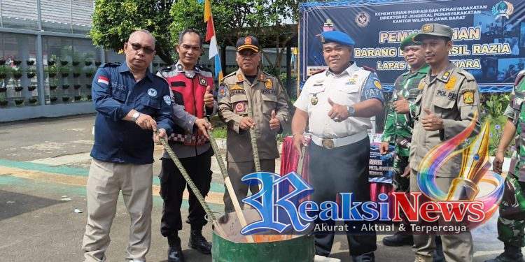 Perang Total Lawan Narkoba, Lapas Warungkiara Gelar Razia Gabungan dan Tes Urine Massal