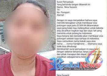 GAJI DIPOTONG 4 BULAN! PMI Tasik Dipulangkan dari Singapura Tapi Ditahan di PT AMOI Jateng, Minta Tebusan Rp.17 Juta
