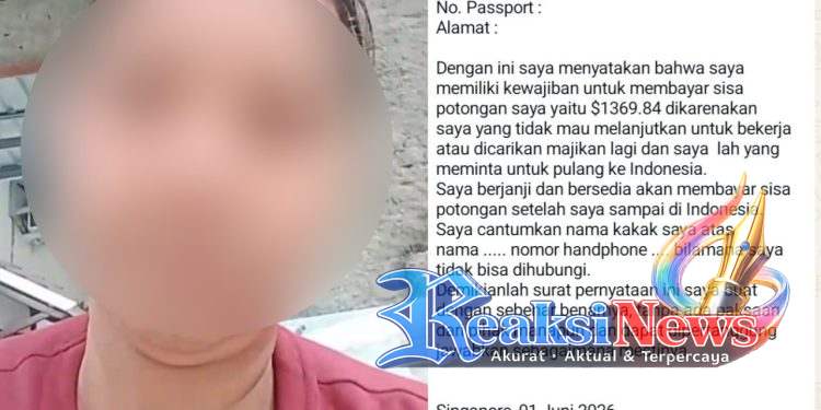 GAJI DIPOTONG 4 BULAN! PMI Tasik Dipulangkan dari Singapura Tapi Ditahan di PT AMOI Jateng, Minta Tebusan Rp.17 Juta