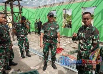 Pastikan Pembangunan Berjalan Optimal, Pangdivif 3 Kostrad Tinjau Progres Rehabilitasi Fasilitas Satuan Jajaran Brigif 3 Kostrad