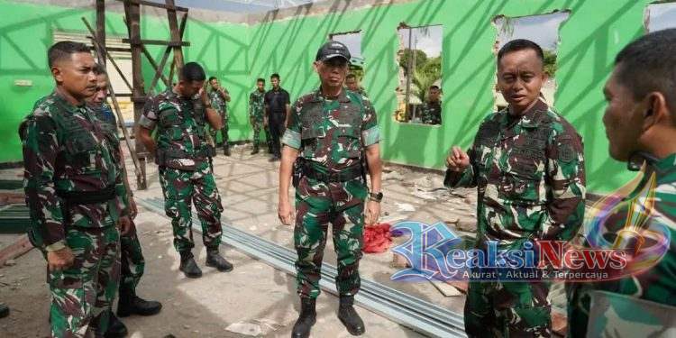 Pastikan Pembangunan Berjalan Optimal, Pangdivif 3 Kostrad Tinjau Progres Rehabilitasi Fasilitas Satuan Jajaran Brigif 3 Kostrad