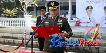 Forkopimda Kota Sukabumi Peringati Hari Lahir Pancasila 2026, Dandim 0607/Kota Sukabumi Bertugas Membacakan UUD 1945