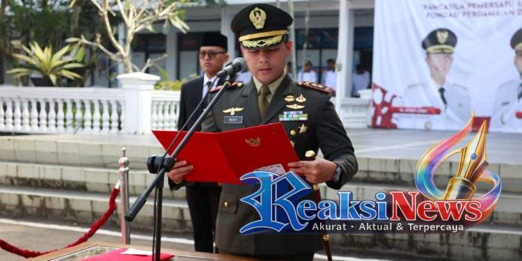 Forkopimda Kota Sukabumi Peringati Hari Lahir Pancasila 2026, Dandim 0607/Kota Sukabumi Bertugas Membacakan UUD 1945