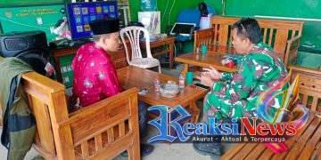 Danramil 2203/Warungkiara Kapten Inf Agus Rahman Perkuat Sinergi dengan Ponpes Modern Assalam Putri Lewat Giat Komsos